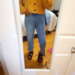 Old navy wide leg ankle jeans